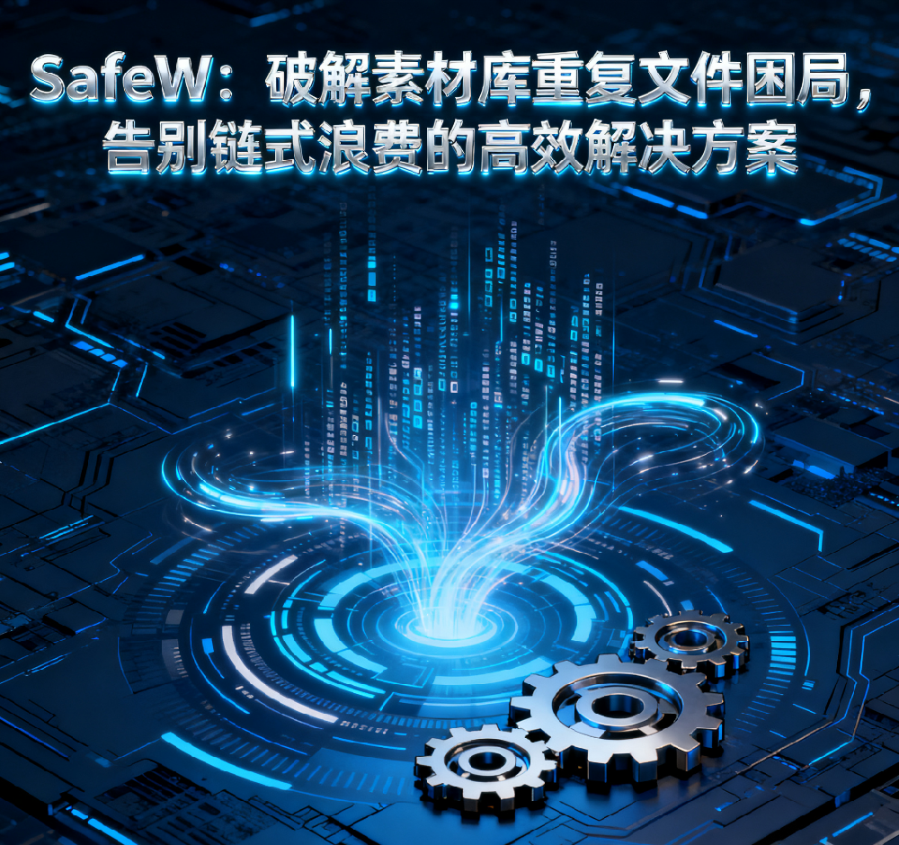 SafeW 企业素材管理系统 - 智能去重・秒级检索・高效协作